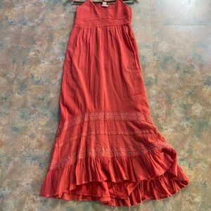 Orange dress, BILlABONG, made in India, size M, 100% cotton